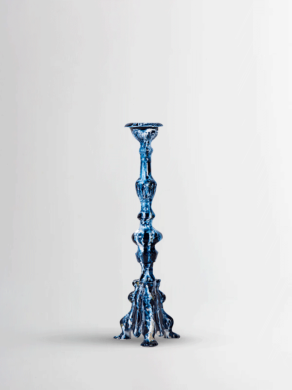 Celeste Candle Holder-Blue