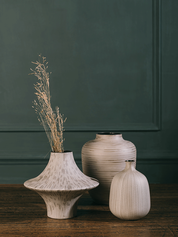 Coast Vase-Bark-Large