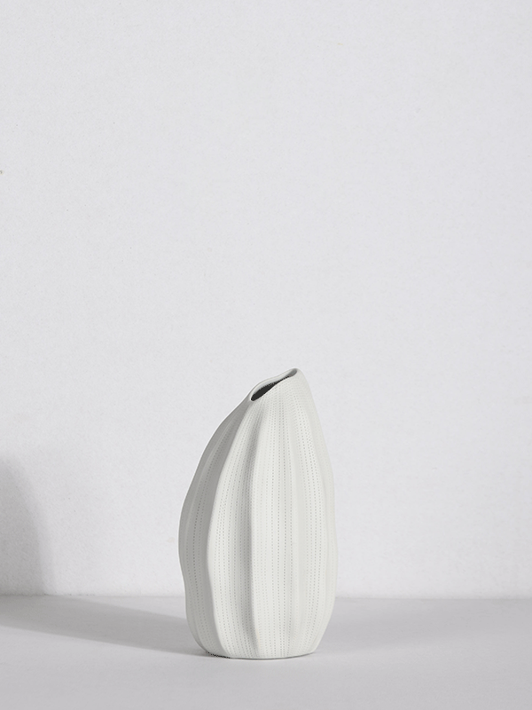 Cascade Vase-Snow-Small
