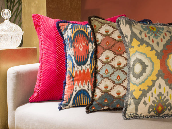 African Ikat Cushion Cover