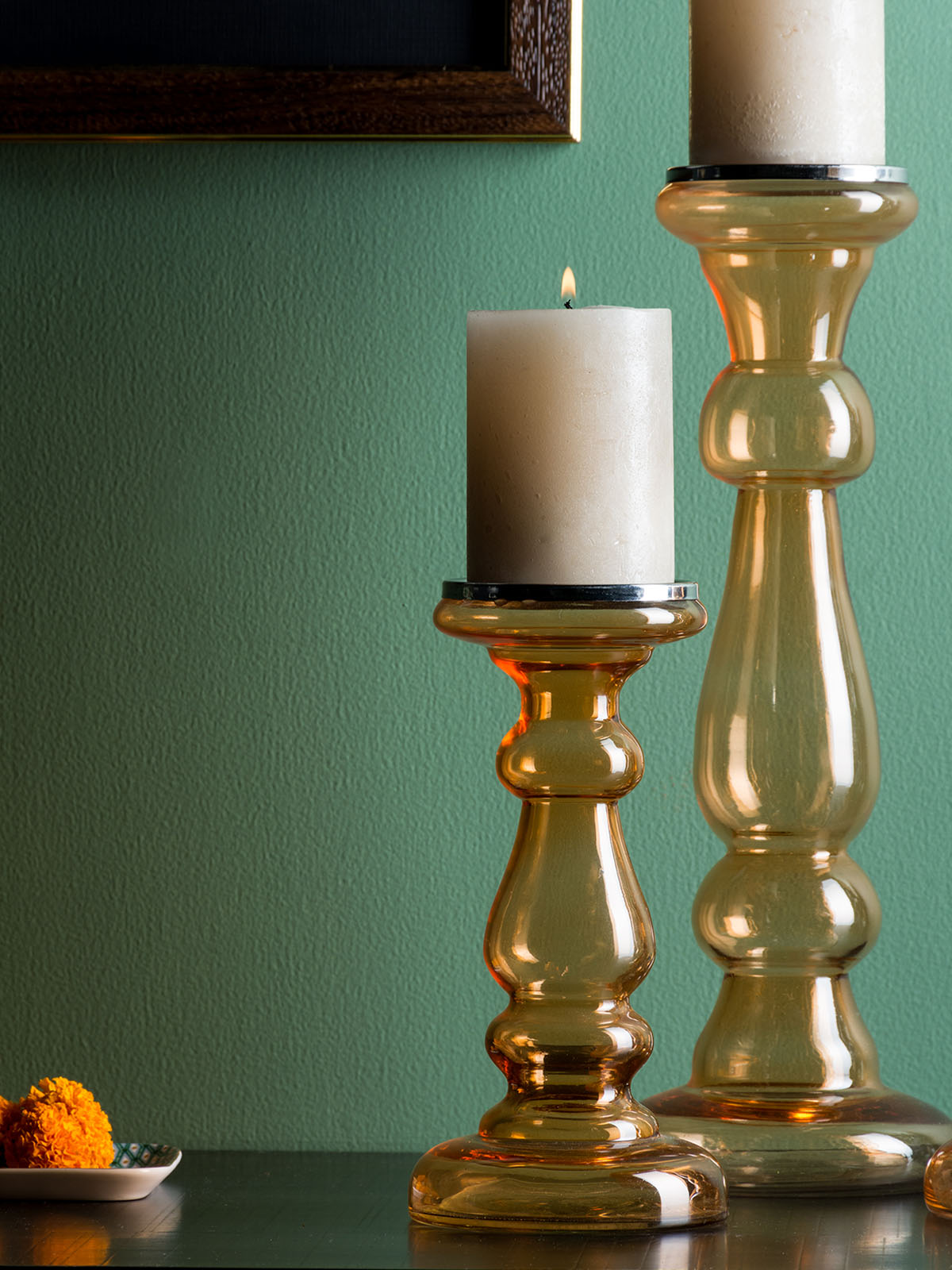 Amer Candle Holder-Orange