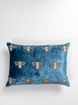 Bumble Bee Cushion Cover (Blue)