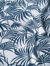 Palm Leaves(Blue-White) - Sample