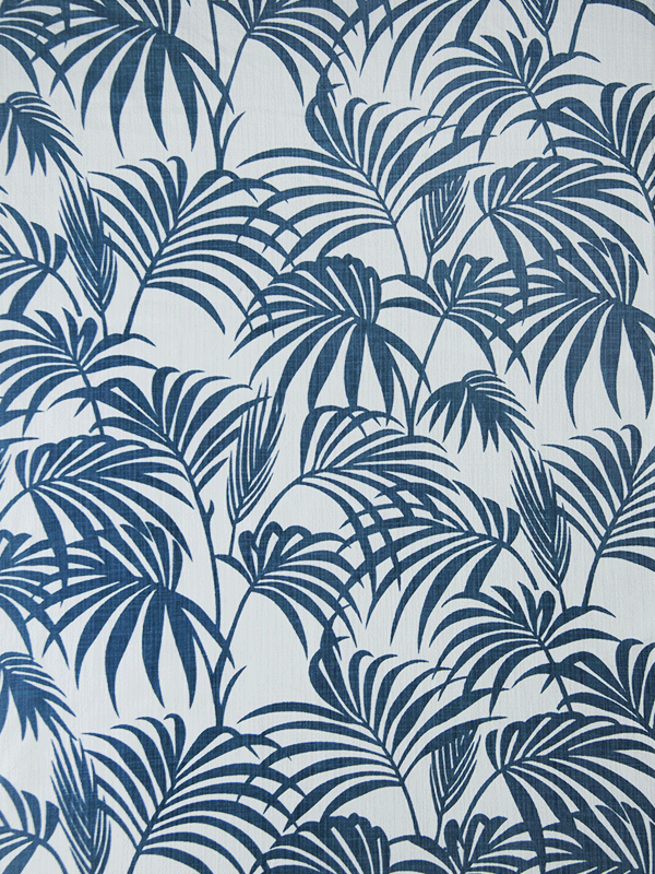 Palm Leaves(Blue-White)