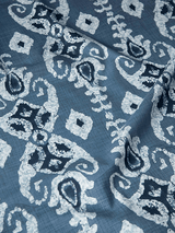 Tribal Ikat (Blue-White) - Sample