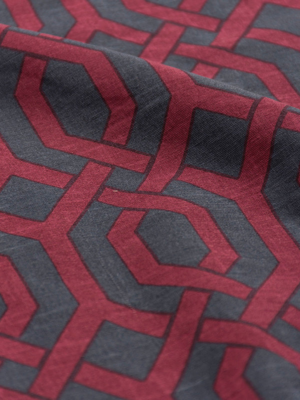 Geometric Grill (Blue-Red)