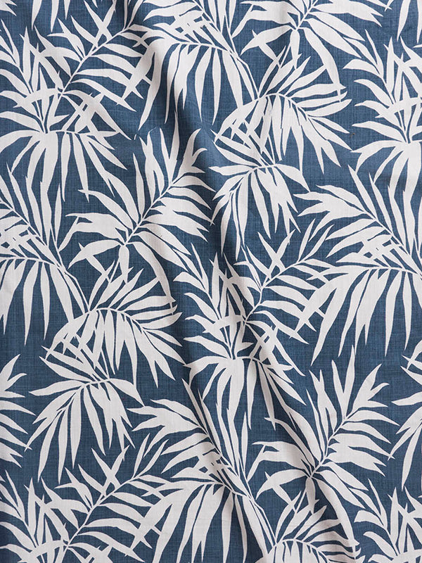 New Palm Leaves (Blue)-Sample