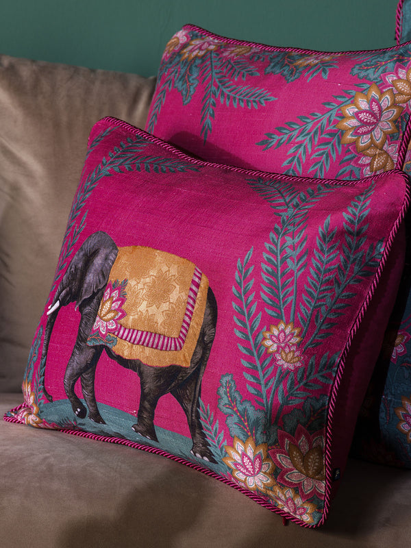 Haathi Cushion Cover (Pink-L)