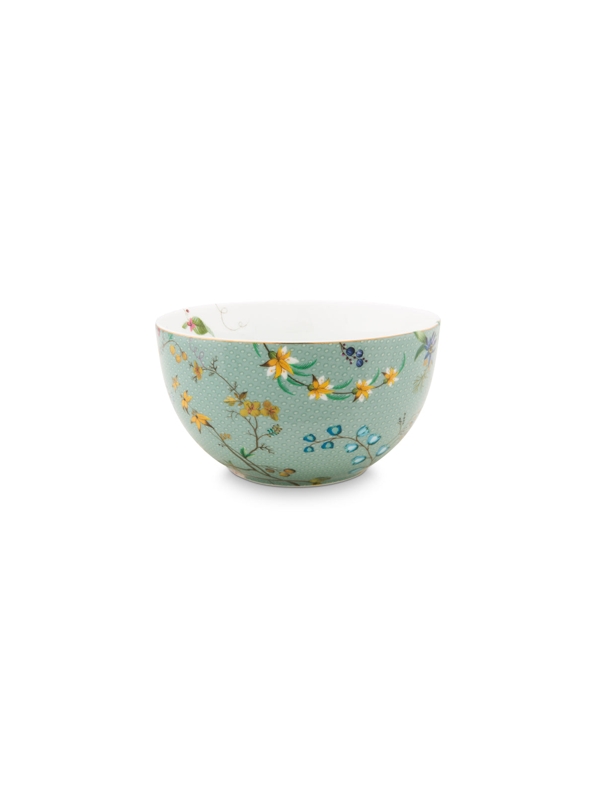 Jolie Flowers Blue Bowl-S