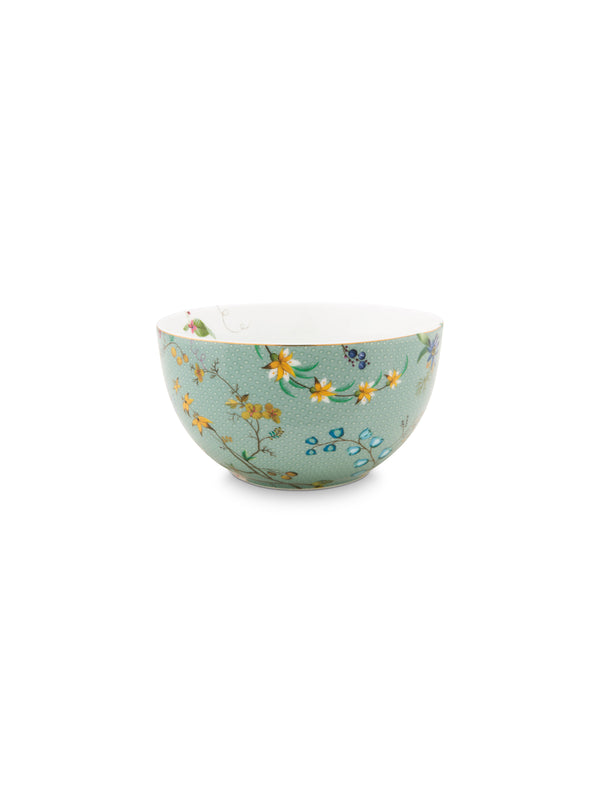 Jolie Flowers Blue Bowl-S