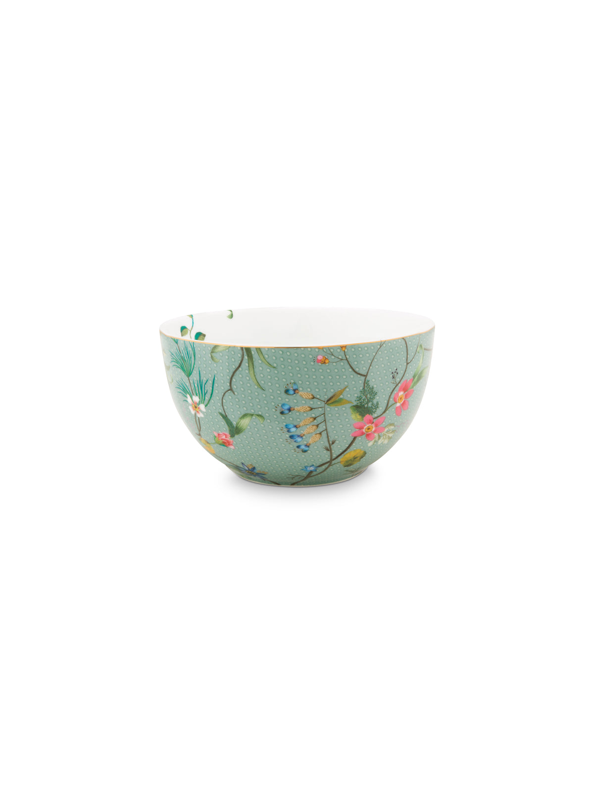 Jolie Flowers Blue Bowl-S