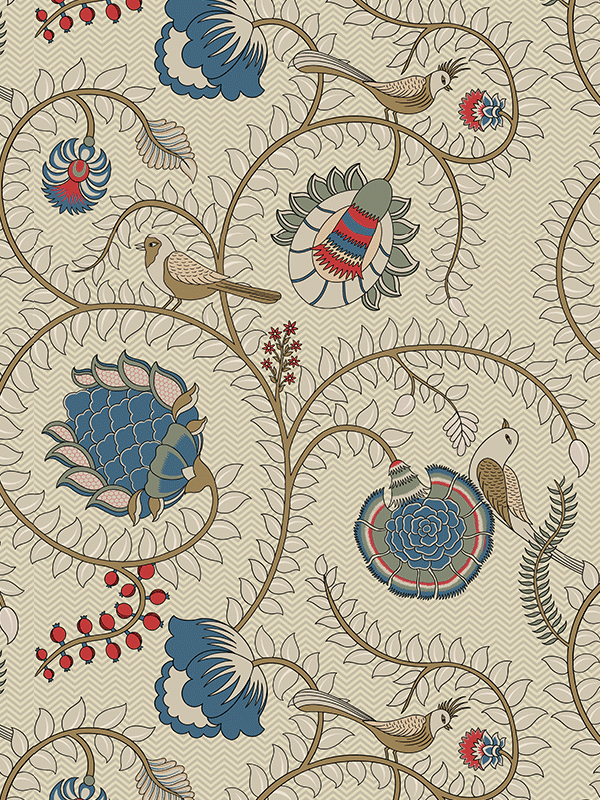 Kalamkari Jaal (Off White)