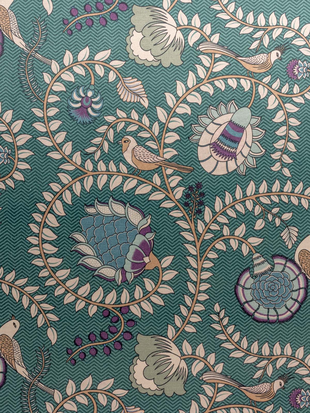 Kalamkari Jaal (Teal)