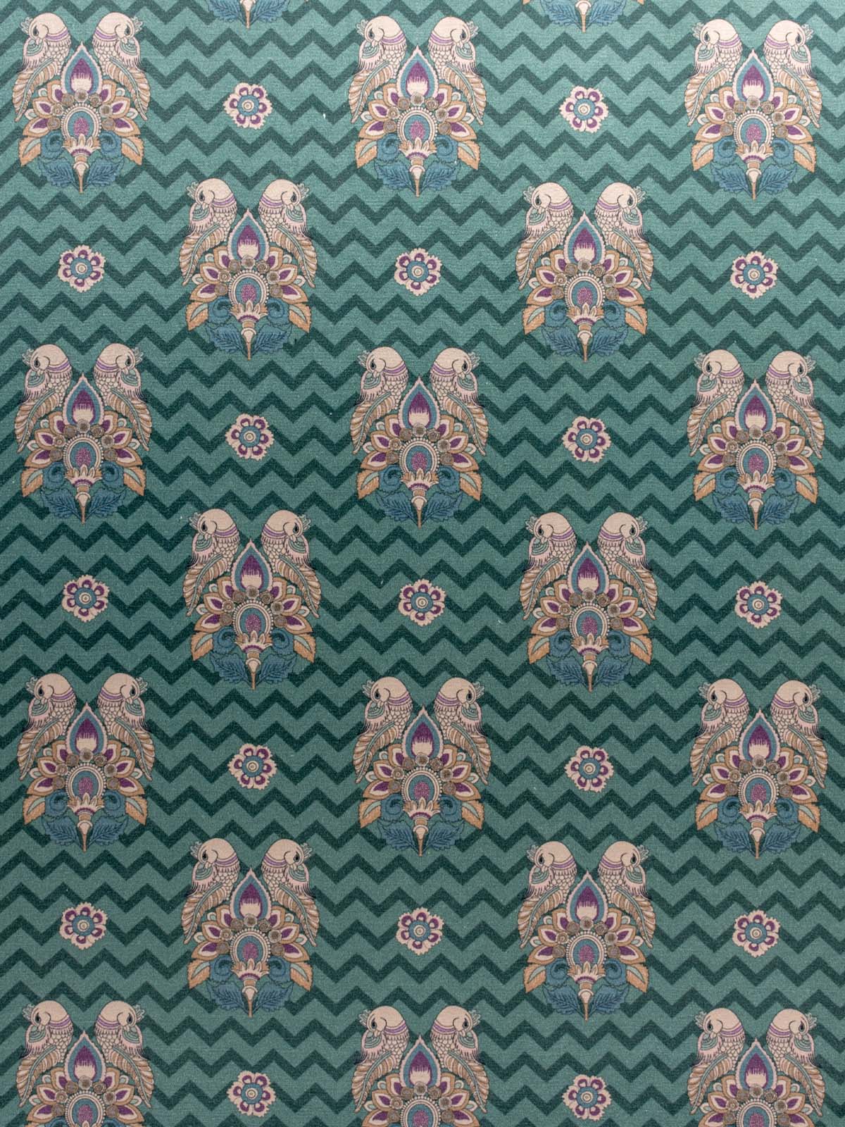 Kalamkari Mayura (Teal)-sample