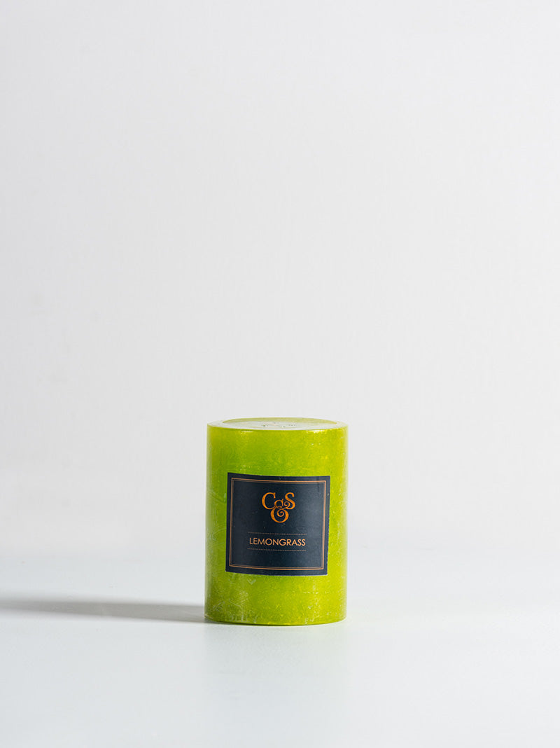 Lemongrass Pillar Candle - (M,L)