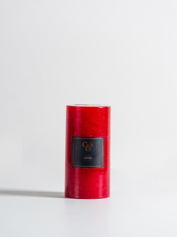 Lotus Pillar Candle - (S,M,L)