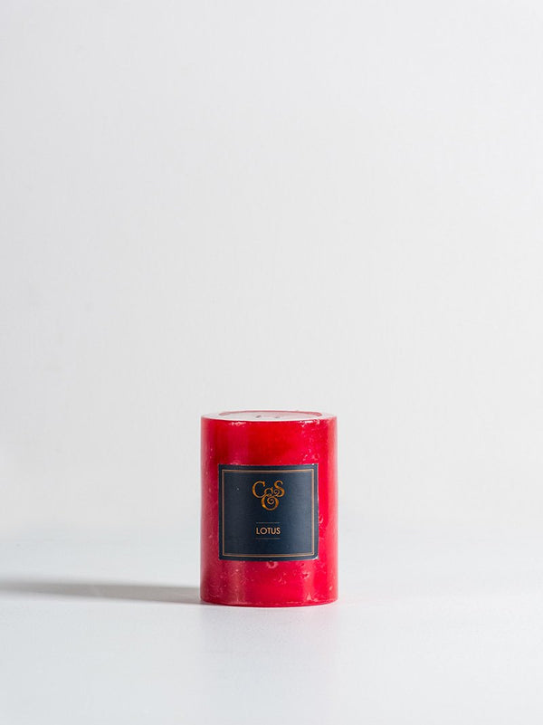 Lotus Pillar Candle - (S,M,L)