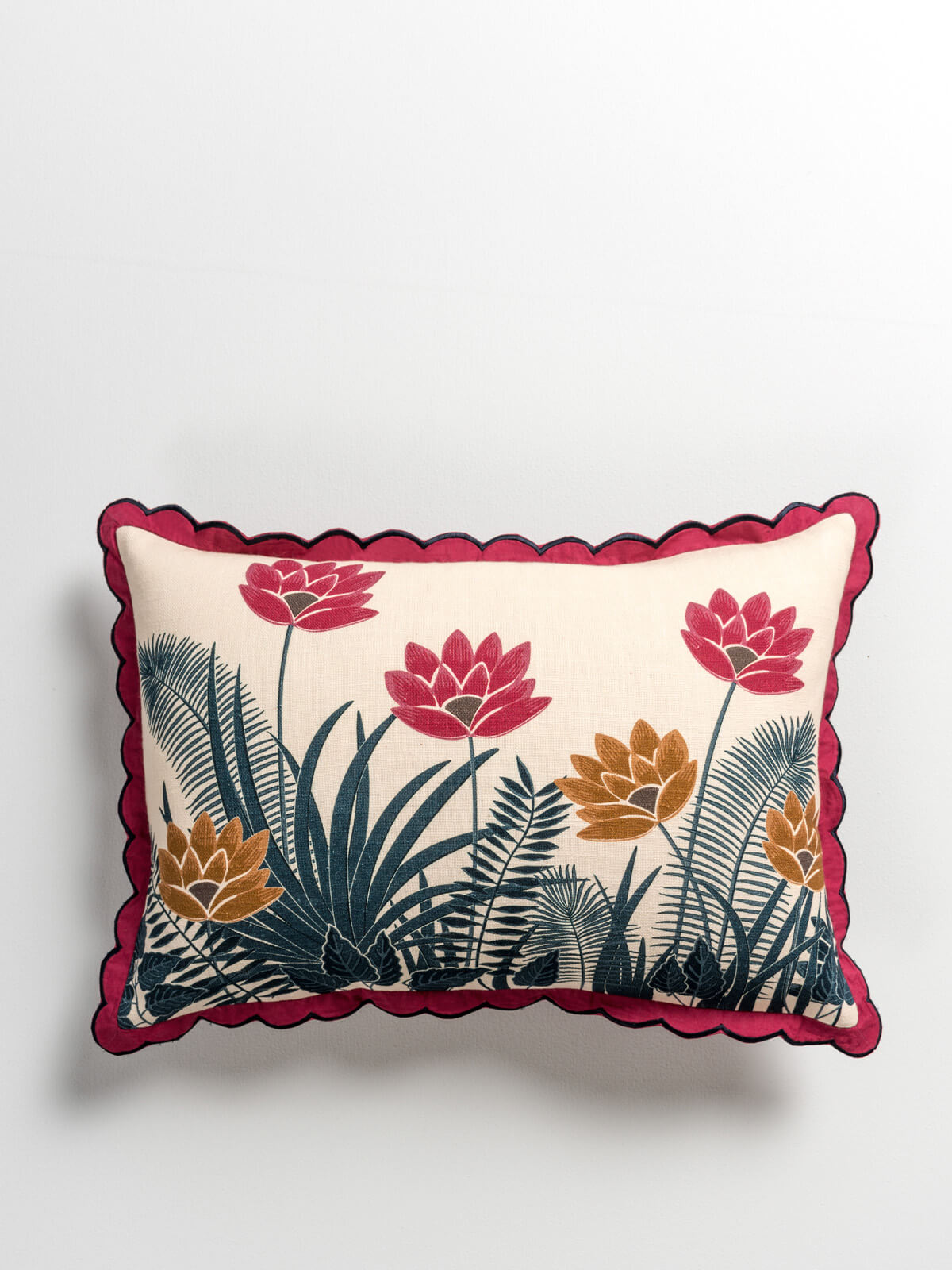 Lotus Pond Cushion Cover