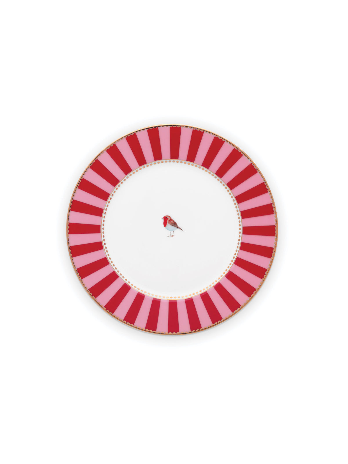 Love Birds Striped Side Plate (Set of 2)