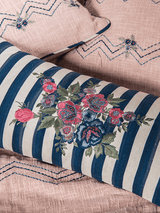 Striped Roses Bedding Set