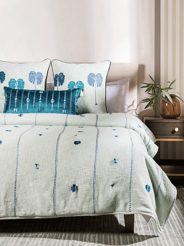 Ocean Bloom Bedcover