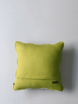 Wild Hollyhocks Cushion Cover (Lime)