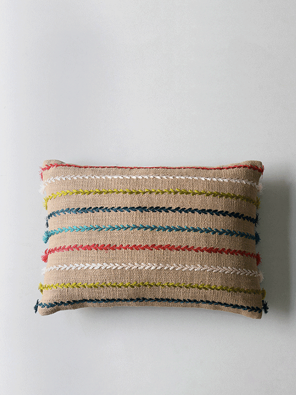 Rice Stitch Cushion Cover (Multi)