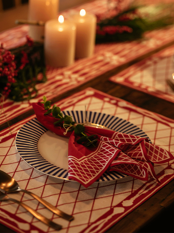 Candy Cane Placemats and Napkins