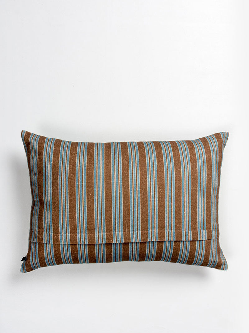 Marigold Lattice Lumbar Cushion Cover (Grey)