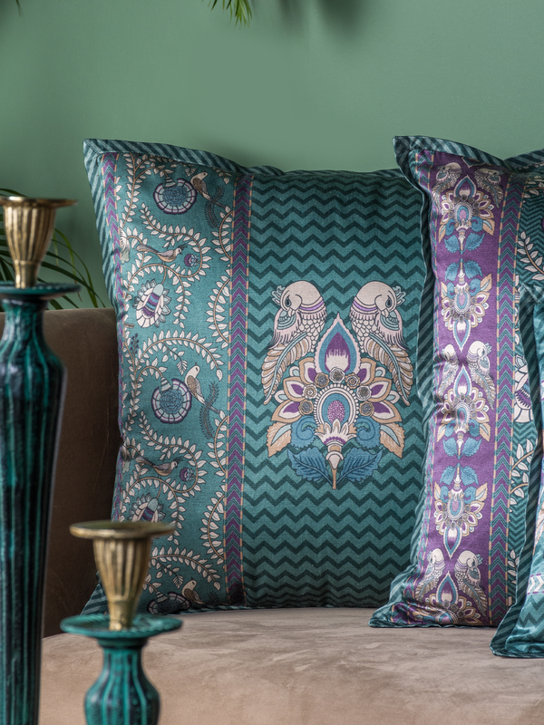 Mayura Cushion Cover (Green)