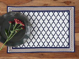 Mughal Jaal Placemat- Blue (Set of 4)