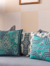 Paisley Manor Cushion Cover (Blue)