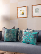 Paisley Manor Cushion Cover (Blue)