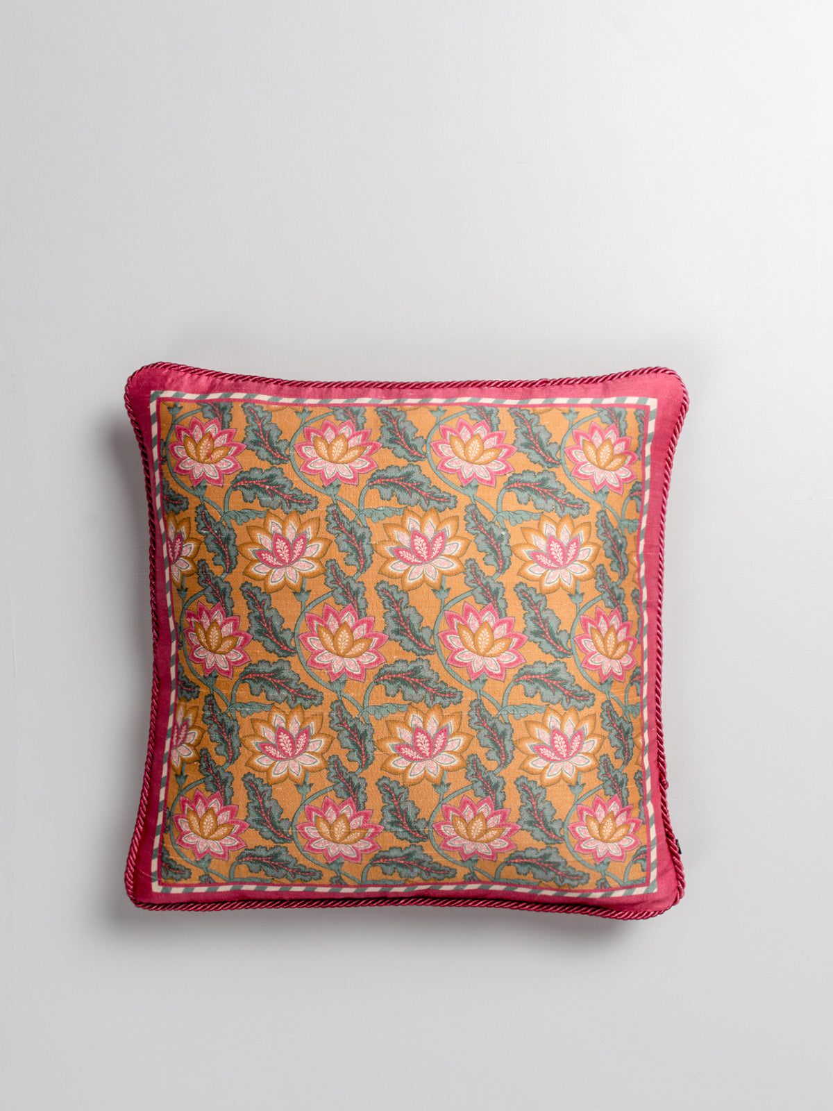 Phulwari Cushion Cover (Orange)