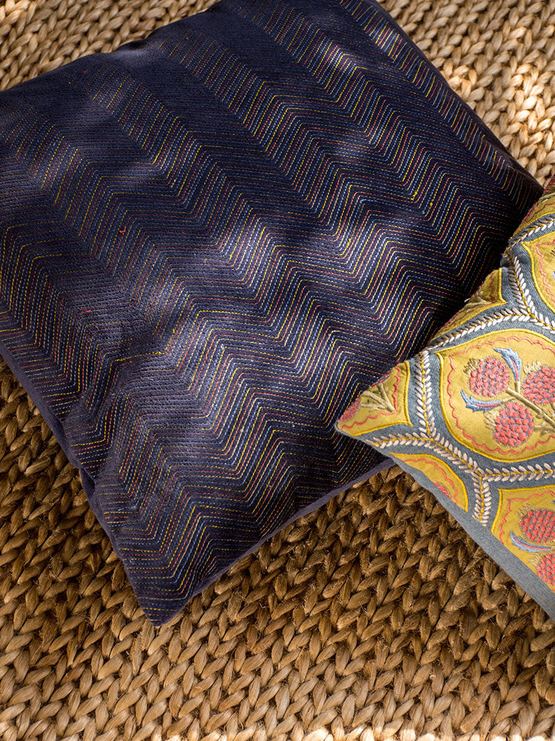 Pine Valley Cushion Cover (Navy Blue)