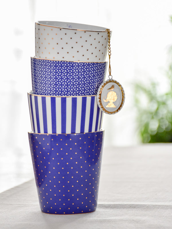 Royal Dots Blue Tumbler (Set of 6)