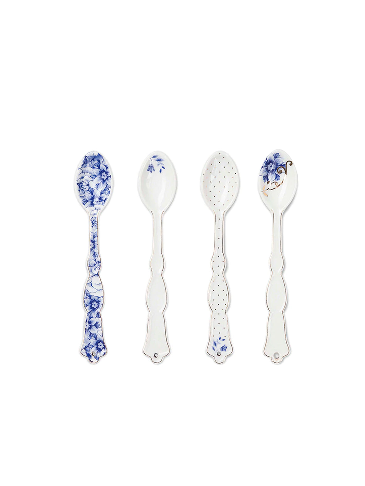 Royal White Tea Spoons (Set of 4)