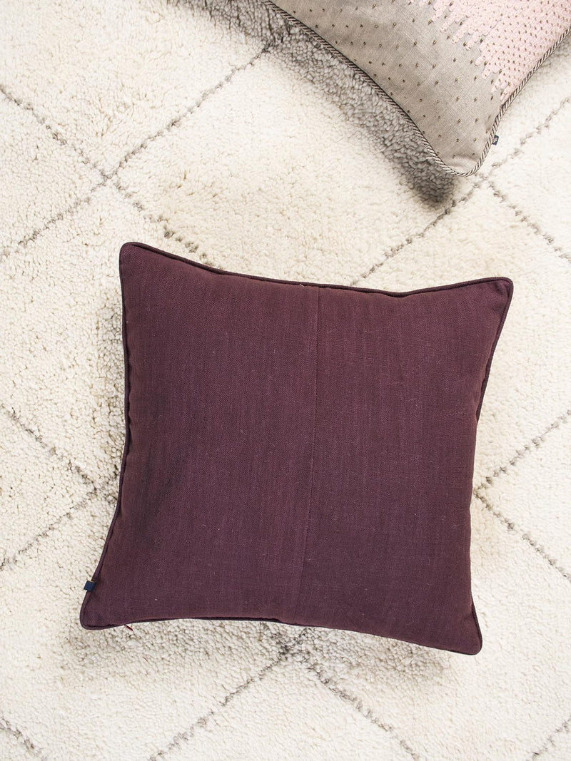 Ruza Cushion Cover (Burgundy)