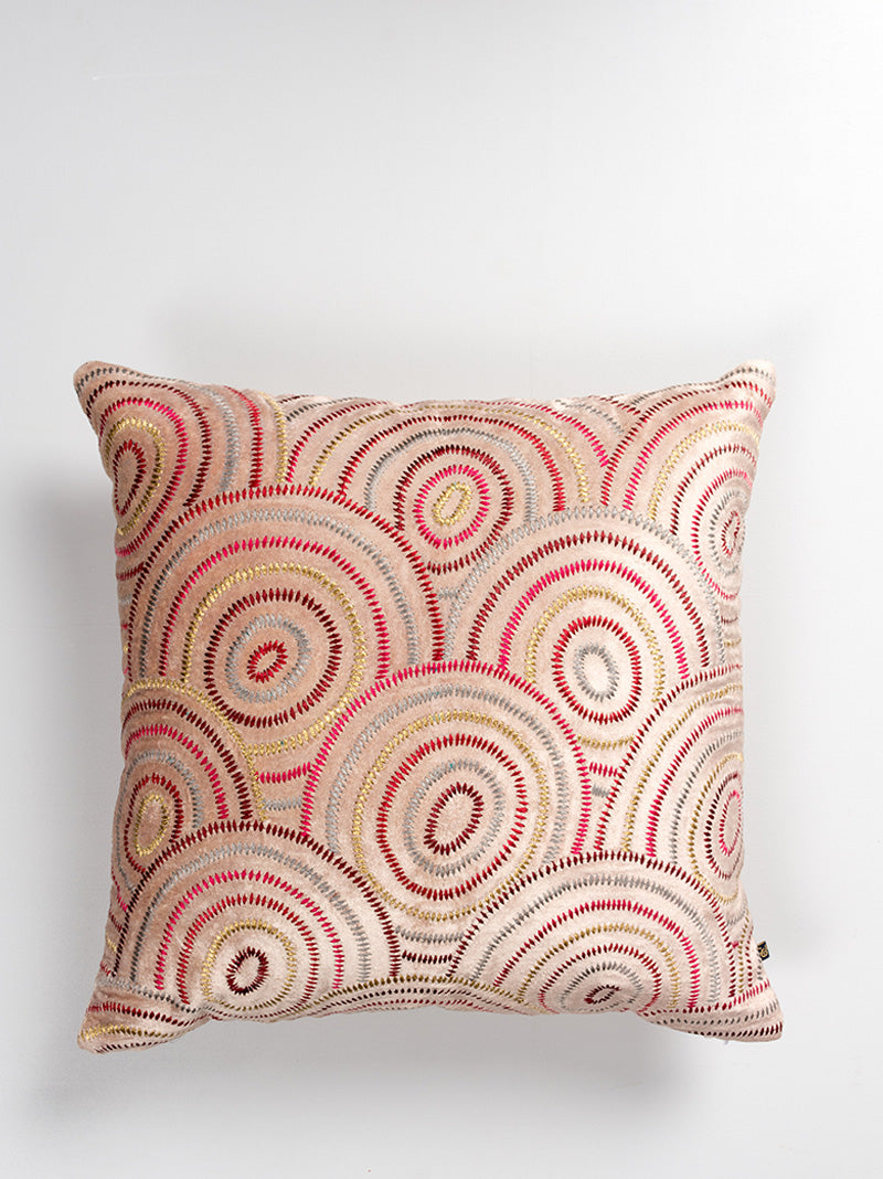 Sparkling Fireworks Cushion Cover (Blush)