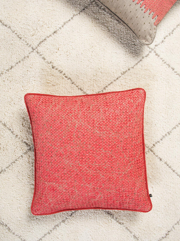Waffle Cushion Cover (Coral)