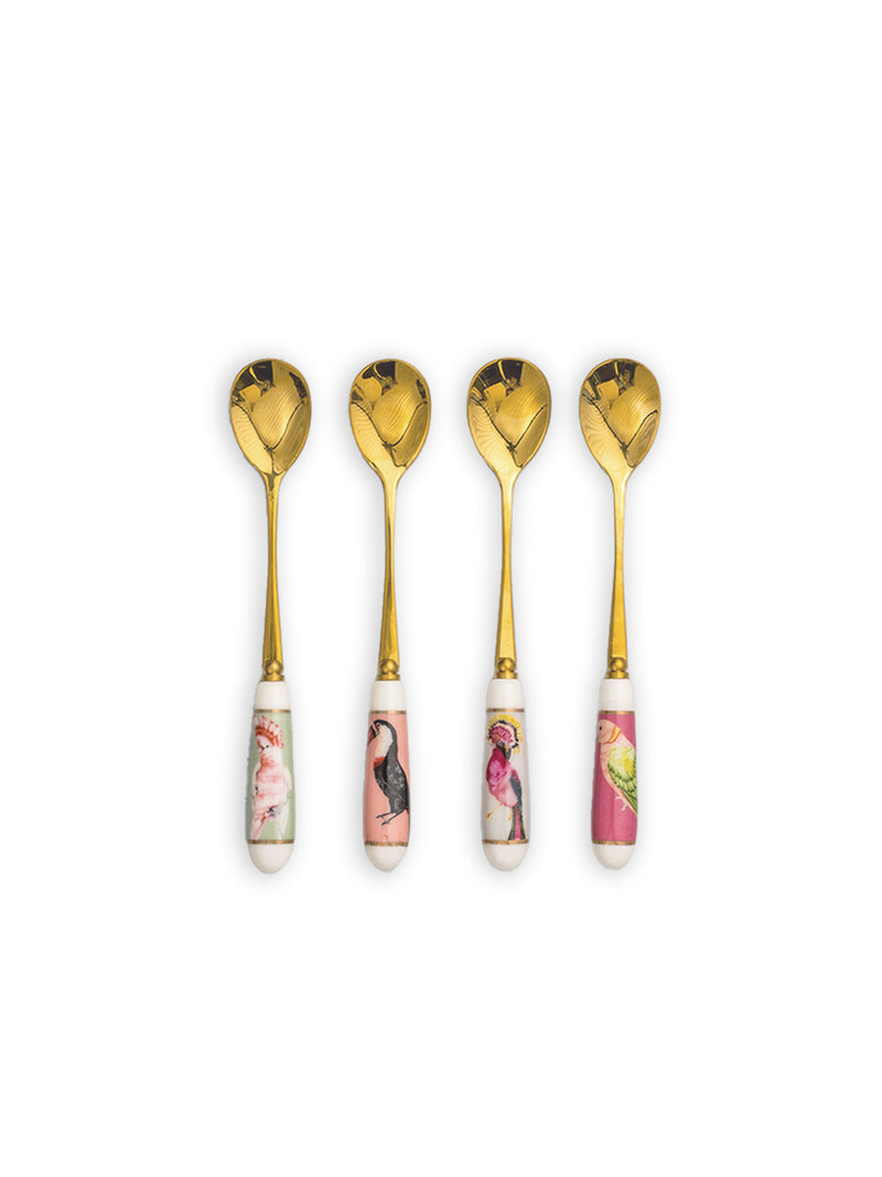 YE Teaspoons Birds (Set of 4)
