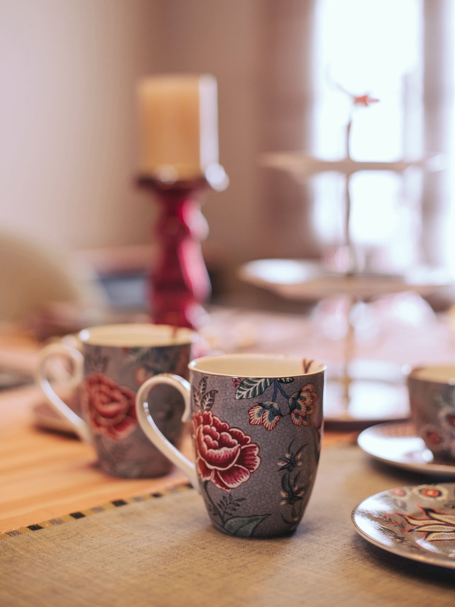 Flower Festival Mugs-L (Set of 2)